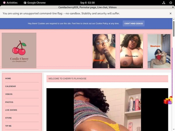 Active CamilacherryXXX Passwords