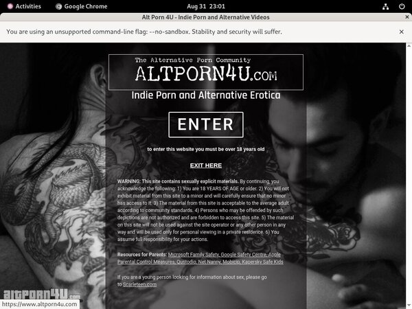 Altporn4u.com Alternate Payment