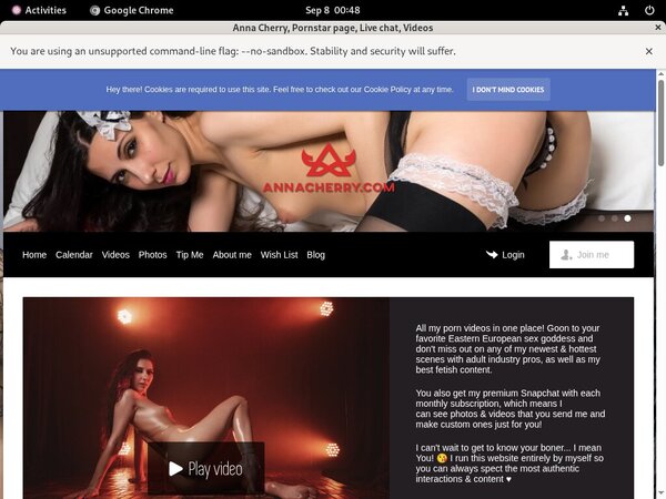 Annacherry.com Mit Bankkarte