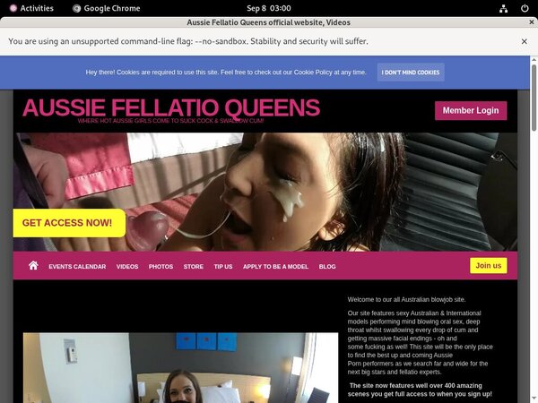 AussieFellatioQueens Betalen