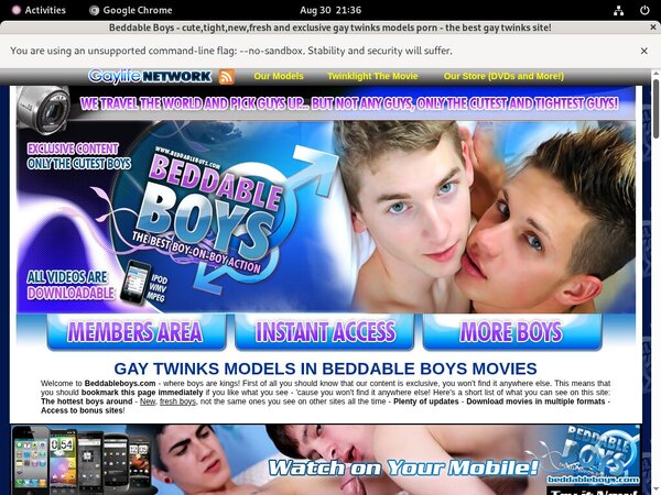 Beddable Boys Discount Checkout