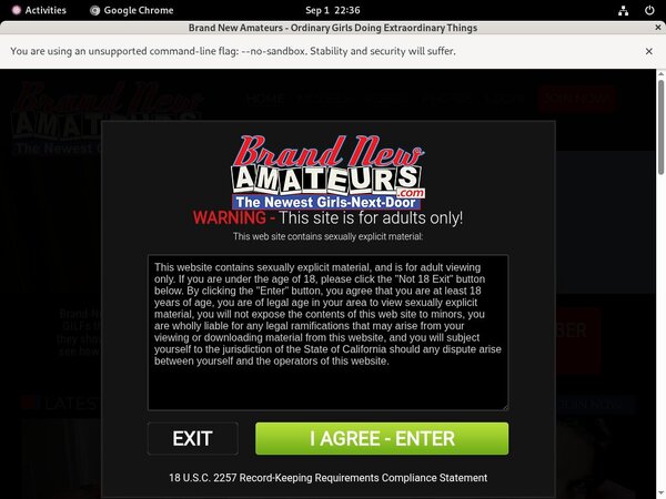 Brand New Amateurs Without Paying