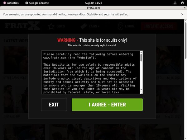 Create Fraternity X Account Create Fraternity X Account