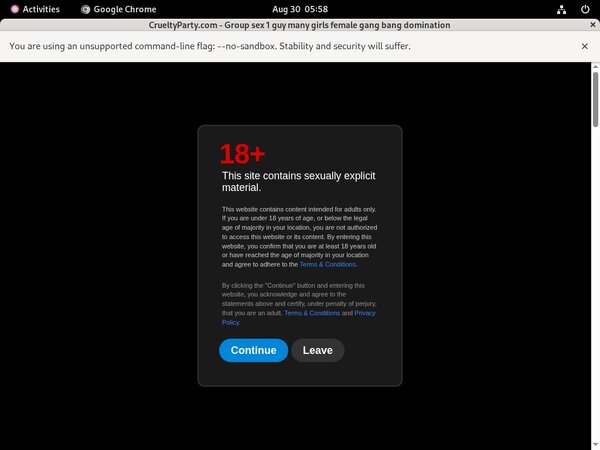 Cruelty Party Vxsbill Page