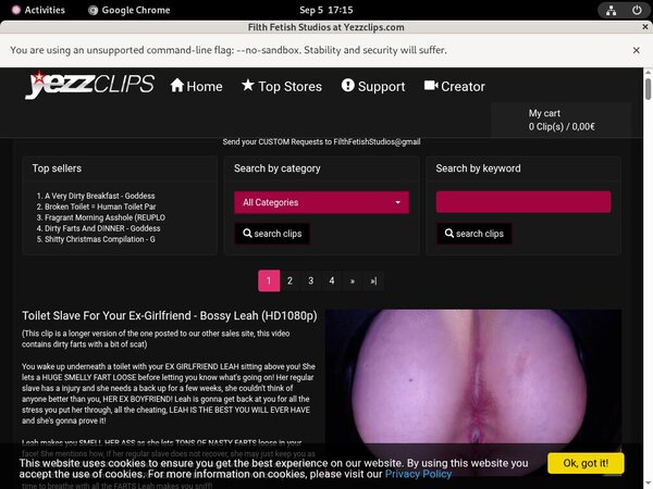 Filth Fetish Studios Passwords 2018