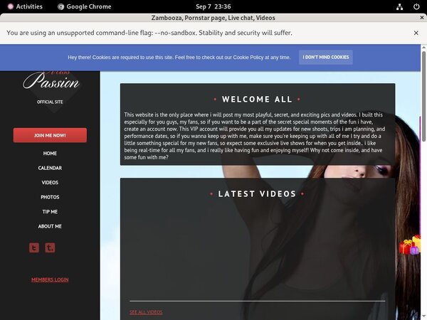 Free Com Modelcentro Zambooza Account