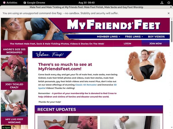Free My Friends Feet Account Password