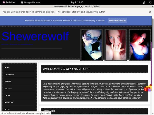 Free Shewerewolf.modelcentro.com Acc