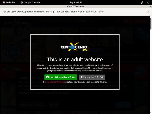 Get Centoxcento.net Membership Discount