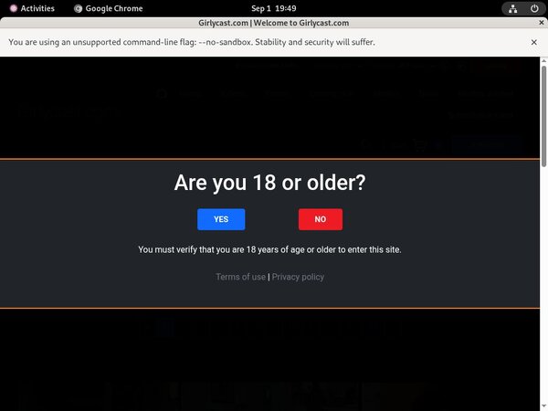 GirlyCast.com Buy Credits