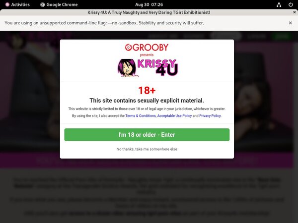 Krissy4u.com Login Details