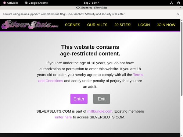 New Free Silver Sluts Account