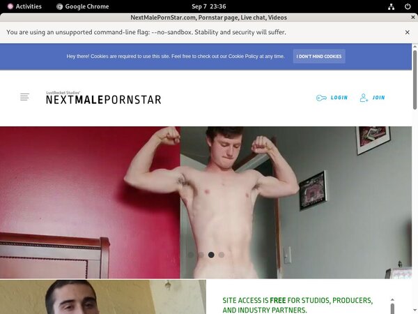 NextMalePornStar.com With IBAN