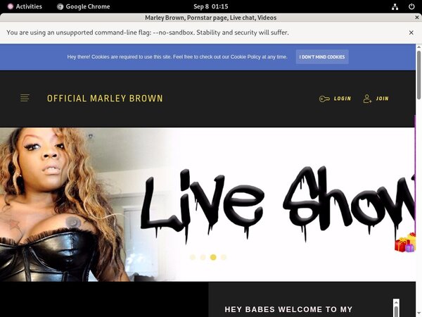 Officialmarleybrown.com Live