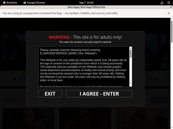Sinnsagexxx.com Trial Account