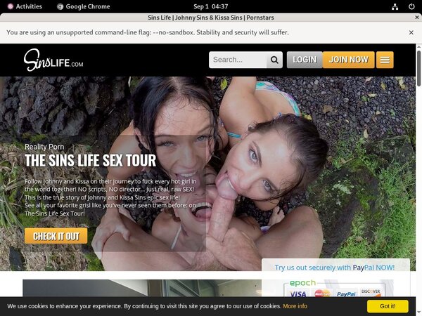 Sins Life Sign Up Link