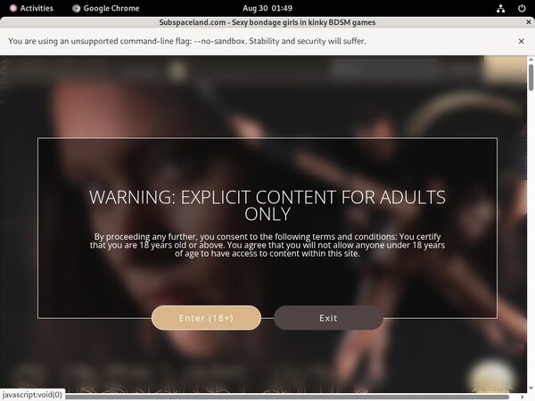 Subspaceland.com With ECheck