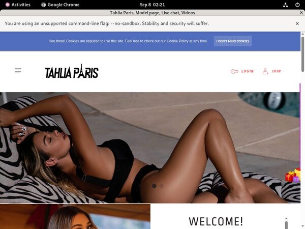 Tahlia Paris Trial Sign Up