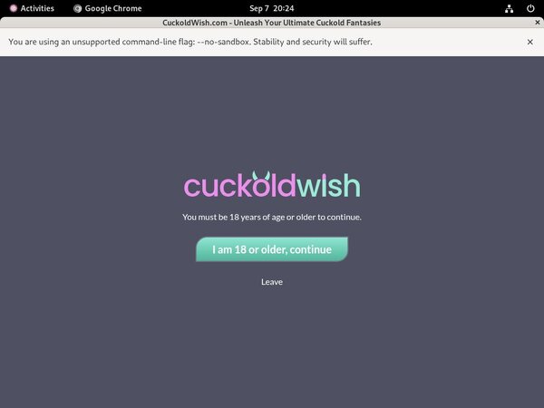 Wish Cuckold Login Account