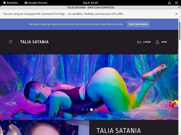 Taliasatania.modelcentro.com Fetish