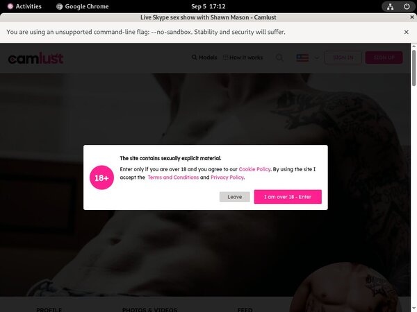 Shawn Mason Create Account
